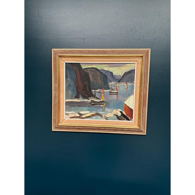 Henning, Sailing Boats, 1960s, Oil on Canvas, Framed For Sale - Image 7 of 18