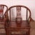 Near pair of 19th century Chinese elm armcharis with original paint finish. 1890 Seat height - 19.5"(49.5cms) This piece...