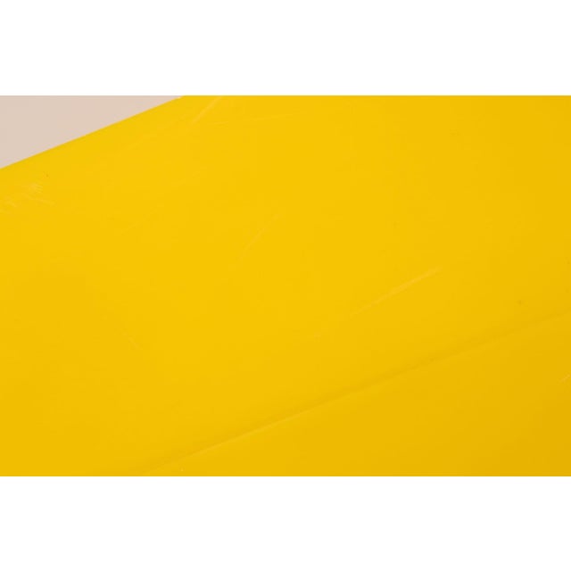 Vintage Yellow Acrylic Storage Cube With Three White Drawers After Joe Colombo For Sale - Image 14 of 18