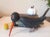 Folk Art Folk Art Wooden Blackbird Crow Bird For Sale - Image 3 of 11