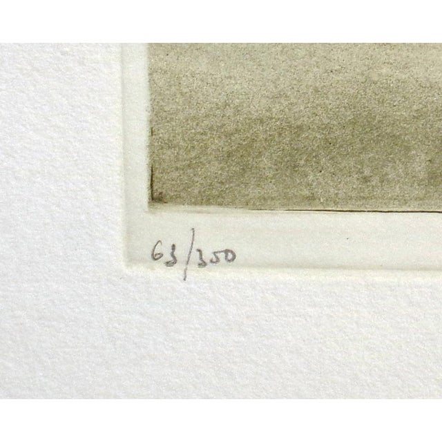 Roger Hebbelinck "La Dordogne a Bergerac" Hand Signed Color Etching Unframed For Sale - Image 4 of 8