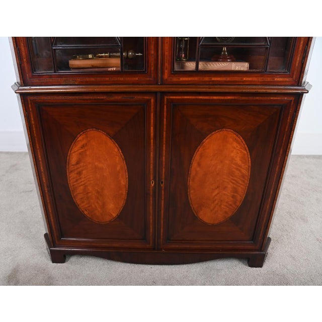 Wood George III Mahogany Corner Display Cabinet, 1820s For Sale - Image 7 of 13