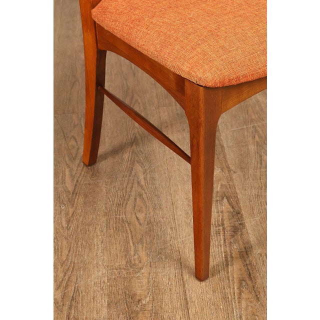 Lane Rhythm Mid Century Modern Set Of Six Walnut Dining Chairs For Sale - Image 11 of 18