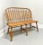 Amish Made Rockford Style Oak Windsor Bench For Sale - Image 10 of 10
