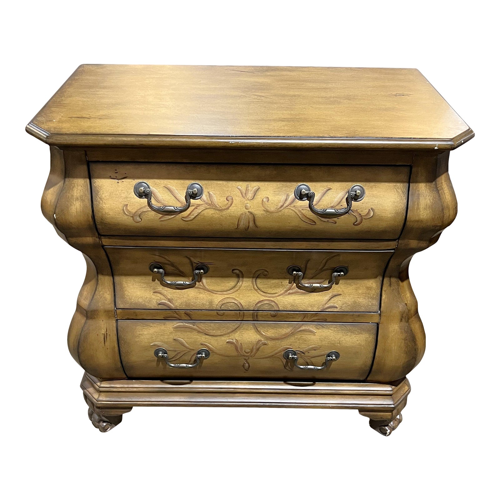 Pulaski 3 Drawer Hand Painted Chest Chairish