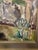 Late 20th Century Post-Impressionist Swedish Hillside Landscape Oil Painting For Sale - Image 5 of 5