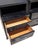 1950s Pair of 1950's Ebonized Mid Century Modern Nightstands With Dual Drawers For Sale - Image 5 of 5