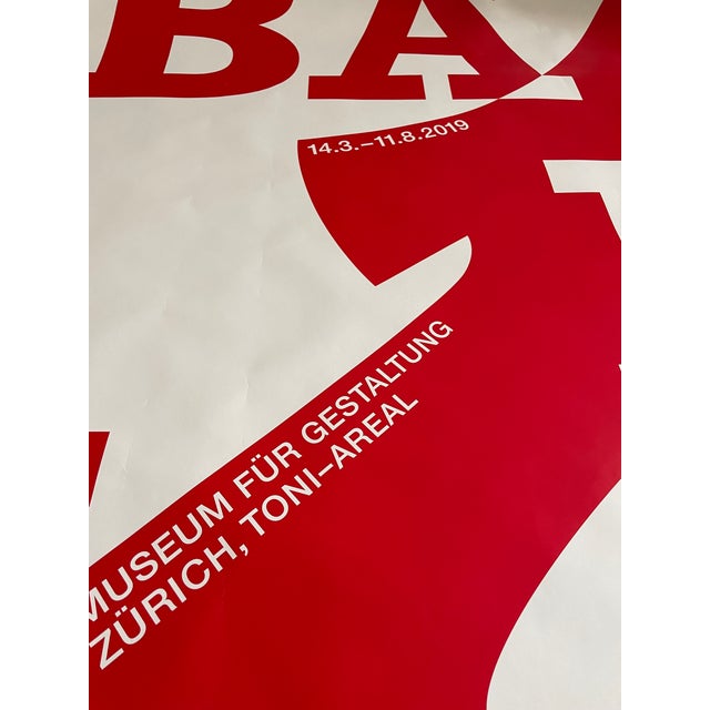 Early 21st Century Large Format Raffinerie AG Bally Red Museum für Gestaltung Poster, Zürich, 2019 For Sale - Image 5 of 6