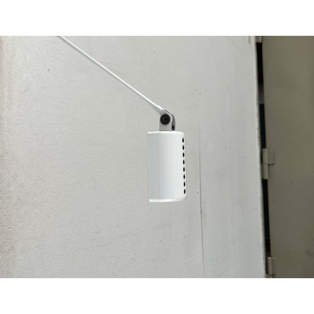 Vintage Italian White Daphinette Classic Wall Lamp by Tommaso Cimini for Lumina, 1980s For Sale - Image 10 of 18