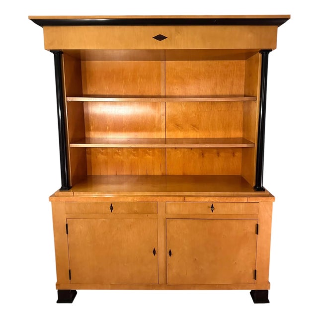 Biedermeier Style Bookcase by Vienna Woods of Los Angeles For Sale