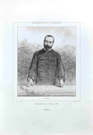 Paul Gavarni, A. Karr, Original Lithograph, 1850s