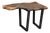 Walnut Live Edge Wood Slab Side Table For Sale