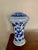 Chinoiserie Blue and White Ceramic Chinoiserie Vase Insert For Sale - Image 3 of 6
