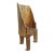 Rustic Mid 20th Century Vintage Naga Carved Wood Tribe Chair For Sale - Image 3 of 5