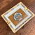 French Hermes Ashtray or Catchall With Gilded French Design Emblem For Sale - Image 3 of 8