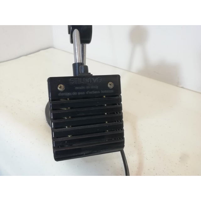 Black Handle-Style Table Lamp by D'Urbino, Lomazzi and De Pas for Stilnovo, Italy, 1970s For Sale - Image 8 of 12