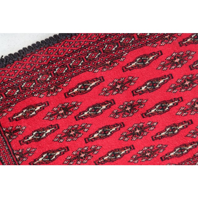 Textile 1970s, Handmade Vintage Turkmen Tekke Salt Bag 1.4' X 2.7' For Sale - Image 7 of 8