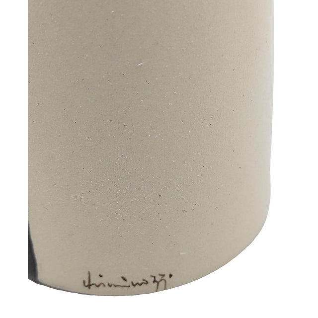 Black His and Her Ceramic Bottles from Chiminazzo, Italy, 1970s For Sale - Image 8 of 13