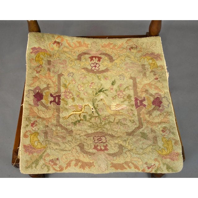 Antique French Walnut Bobbin-Turned Nursing Chair or Side Chair For Sale - Image 4 of 12