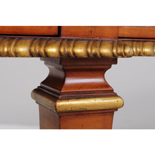 Brown John Widdicomb Italian Inlaid Gold Gilt Console Table For Sale - Image 8 of 18