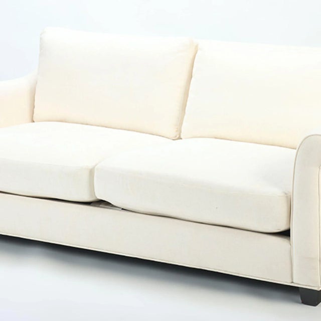 Contemporary A Custom Made Two Seat Sofa Loveseat Circa 1995. For Sale - Image 3 of 9