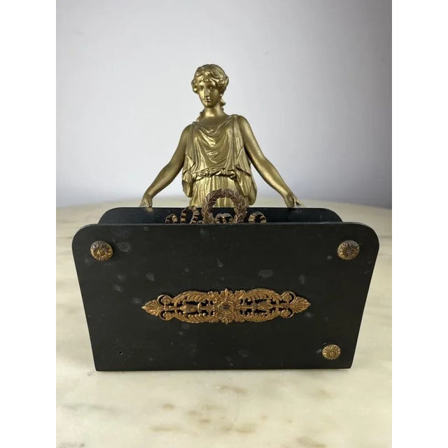 Vintage French Desk Holder, 1940s For Sale - Image 6 of 11