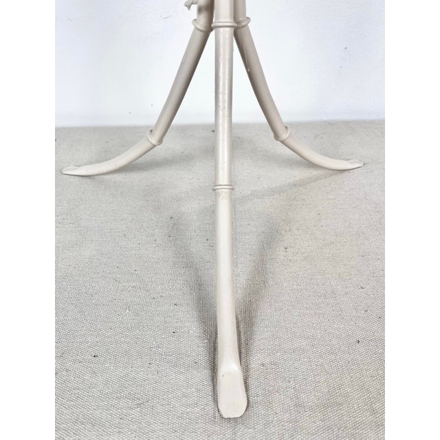 Metal Vintage Metal Palm Tree Side Table For Sale - Image 7 of 11
