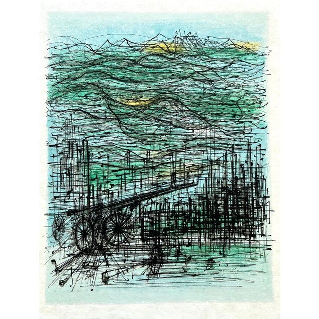 Artist: Jean Carzou Country: France Title: L’adieu Aux Armes -2 Medium: Original Lithograph Marks: Not signed, not...