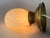 1910 Antique Wall Sconce, Solid Brass, All Original, White Glass Shade For Sale In San Francisco - Image 6 of 7