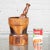 Vintage Mid-Century Modern Mortar and Pestle or Objet d'Art Hand Turned Wood For Sale - Image 12 of 12