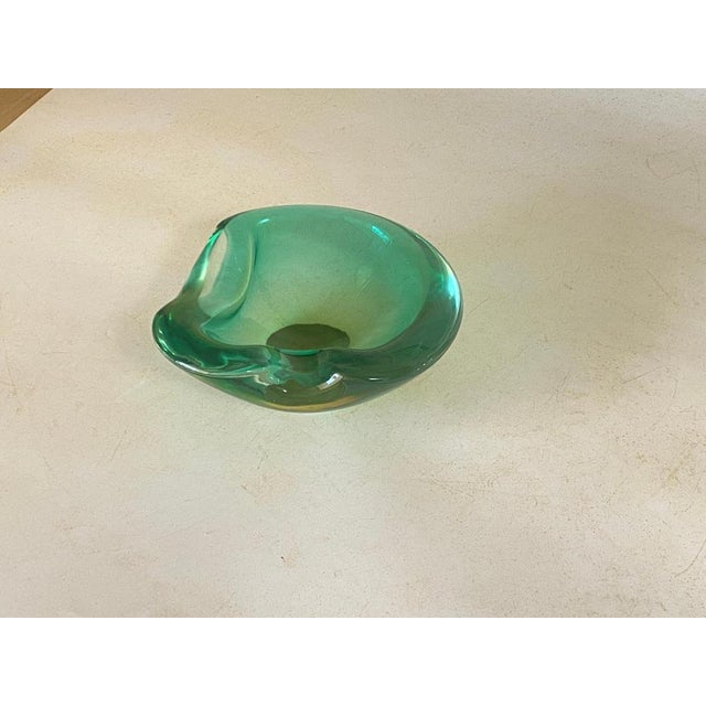 Vide Poche or Ashtray in Green Murano Glass, Italy, 1970s For Sale - Image 9 of 18