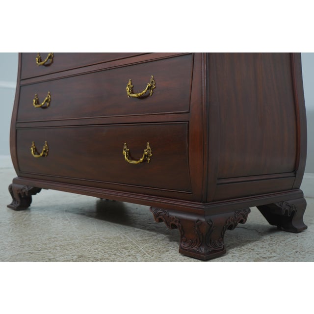 Henkel Harris Marble Top Kettle Base Mahogany Chest For Sale - Image 9 of 18