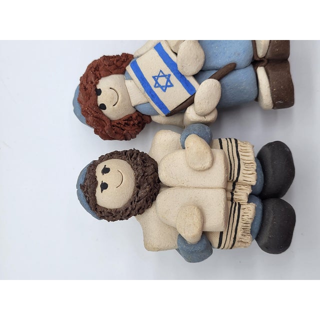 Lorna Sakalovsky 1988 Judaica Menorah Jerusalem Design D No 88 Handmade Israel For Sale - Image 9 of 18