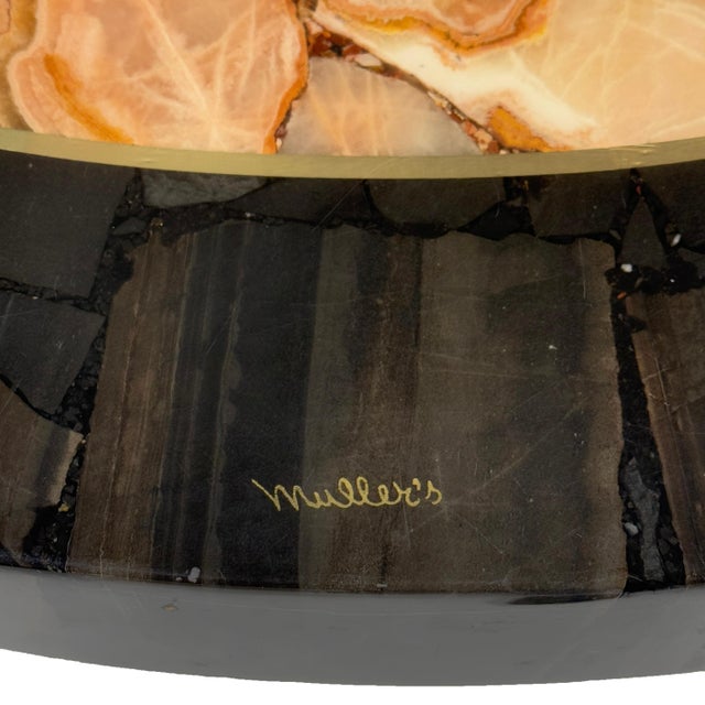 Muller of Mexico Onyx Pedestal Dining Table/Center Table For Sale - Image 9 of 10