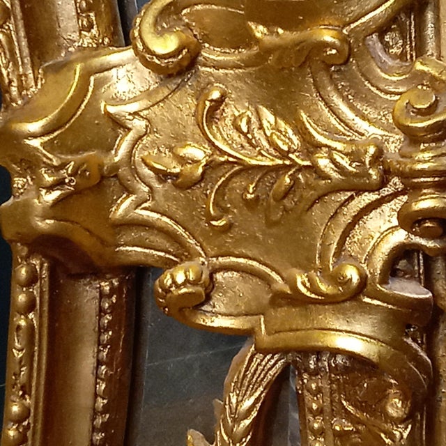 1960s Vintage Oval Rococo Mirror, 1960s For Sale - Image 5 of 18