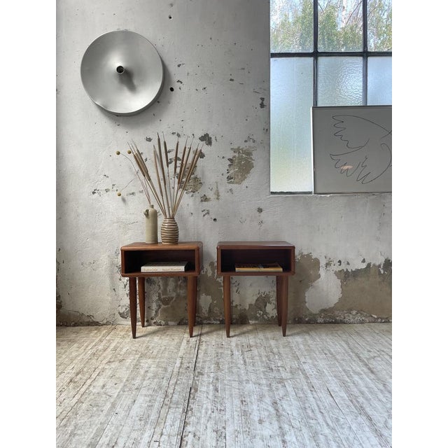 Scandinavian Teak Bedside Tables, 1960s, Set of 2 For Sale - Image 18 of 18