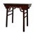 1970s Traditional Chinese Style Dark Wood Console Table With Camel-Hump Apron. For Sale - Image 4 of 7