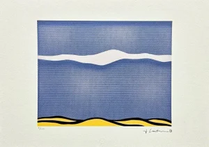 After Roy Lichtenstein, "Desert Landscape Ii", 1990s, Silk-Screen