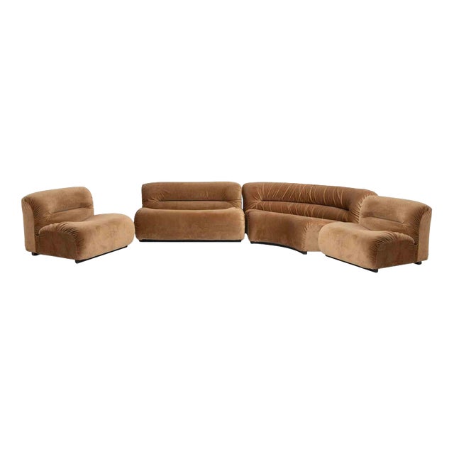 Stringa Modular Seating System by Titina Ammannati and Giampiero Vitelli, 1970s, Set of 4 For Sale