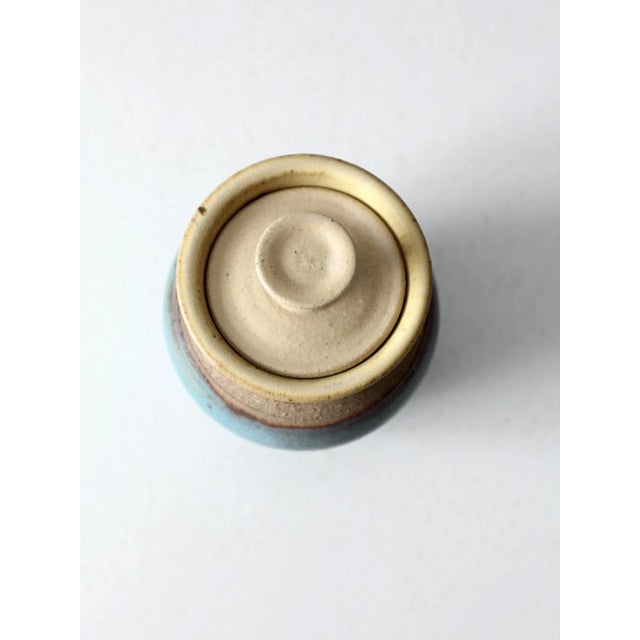 1990s Vintage Studio Pottery Jar For Sale - Image 5 of 13