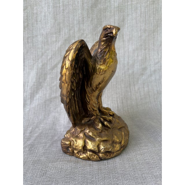 Heavy Vintage Bronze Symbolic Eagle Figurine For Sale In New York - Image 6 of 15