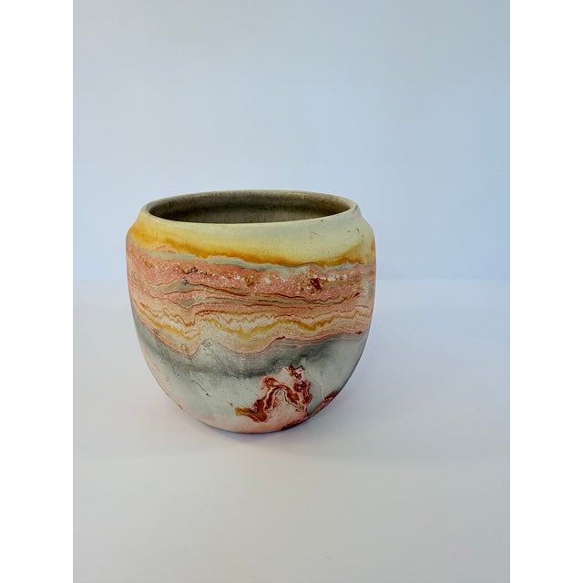 Mid-Century Modern Vintage Nemadji Pottery Vase For Sale - Image 3 of 8