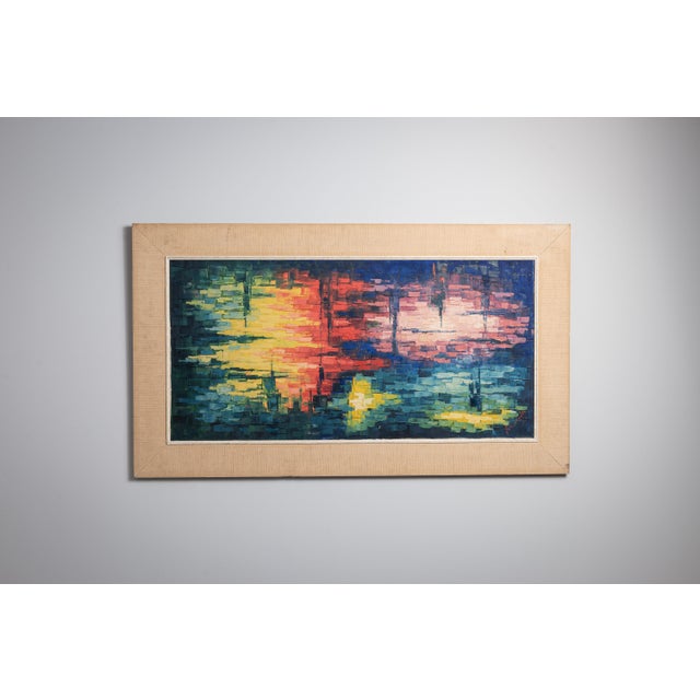 Abstract Composition, 1980s, Oil on Canvas For Sale - Image 14 of 14