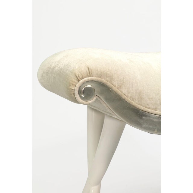 Christopher Guy Christopher Guy Ferragamo Crossed Leg Vanity Stool For Sale - Image 4 of 8