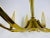 Mid-Century Modern Italian Brass and Glass Chandelier, 1960s For Sale - Image 11 of 13