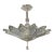 Vintage Art Deco Glass Starburst Pendant For Sale