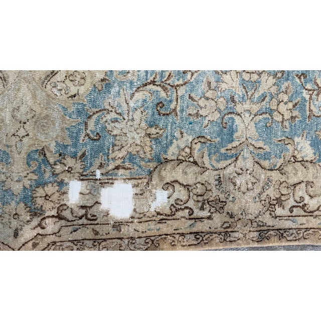 Mid-20th Century Antique Kerman Wool Rug For Sale - Image 10 of 14