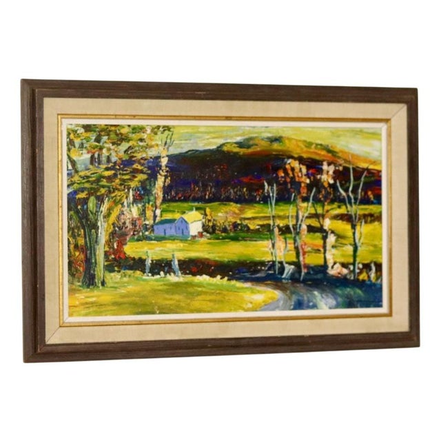 R Torrent, Countryside Serenity, 1960s, Oil on Board, Framed For Sale - Image 11 of 11