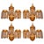 Mid-Century Modern Crystal and Bronze Two-Arm Wall Light Sconces - Set of 4 For Sale - Image 3 of 3