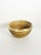 Elegant Italian bamboo and brass bowl dating from the 1960s, featuring a beautifully woven natural bamboo structure and a...